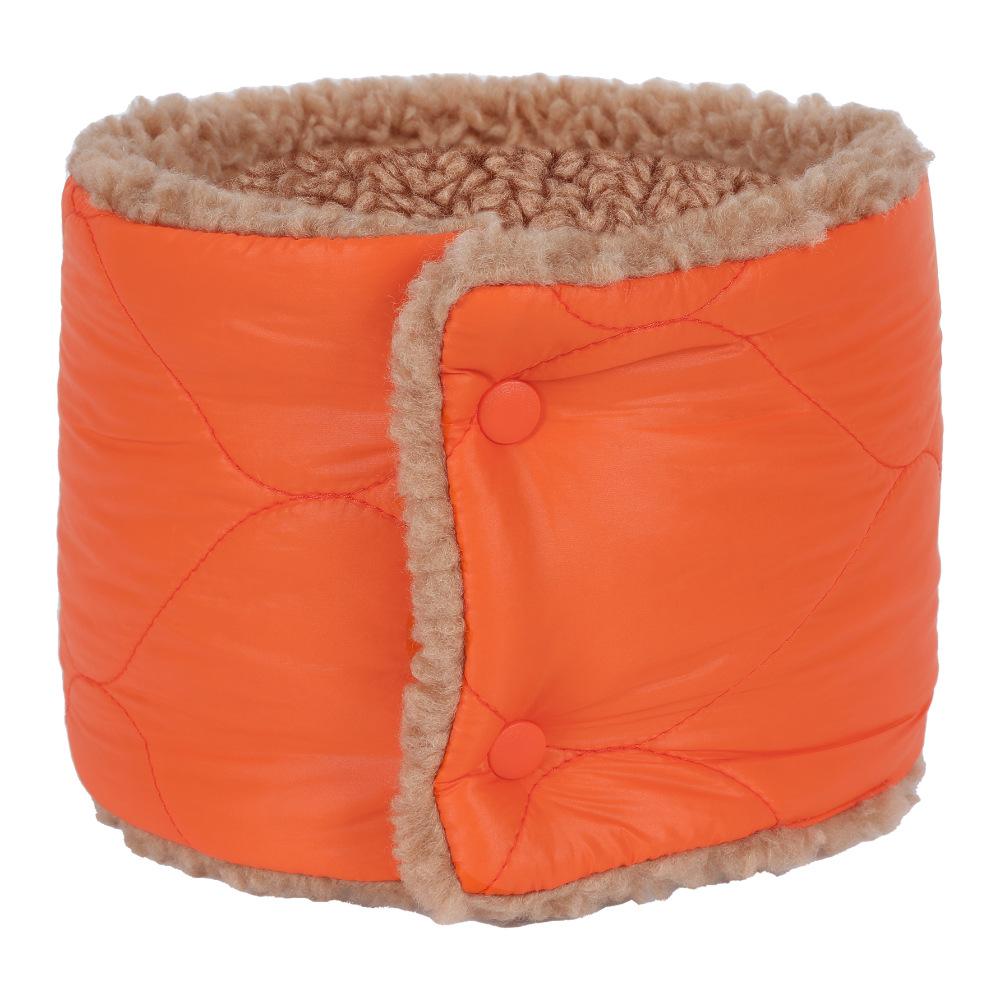Winter Thickened Warm Down Women's Neck Protection Lamb Fleece Bib
