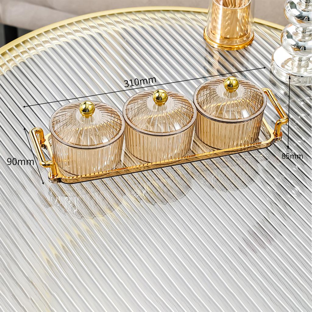 Fruit Plate Serving Dishes 6 Removable Serving Bowl Appetizer Condiment Server for Dessert Snacks Chips Kitchen Relish Tray