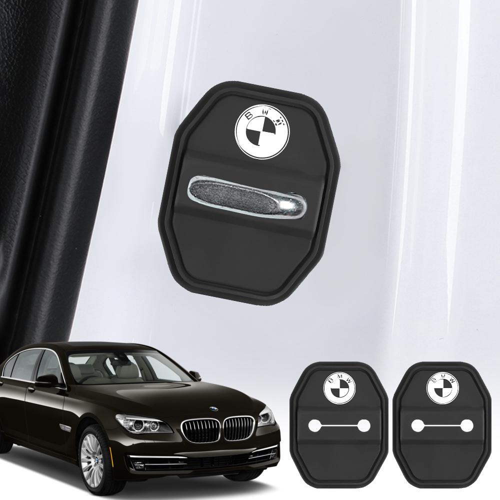 For BMW M E46 E90 E60 2/4pcs Silicone Car Door Lock Buckle Protection Cover For BMW 1 3 5 7 Series M Performance M3 M5 M6 F01 F20 F10 F16 F30 VDLQX1