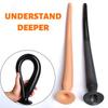 Anal Plug Butt Plug Super Long Silky Soft Silicone Prostate G-spot Stimulation Lesbian Anal Vaginal Massager Adult 18+ Sex Toy for Men Women Gay