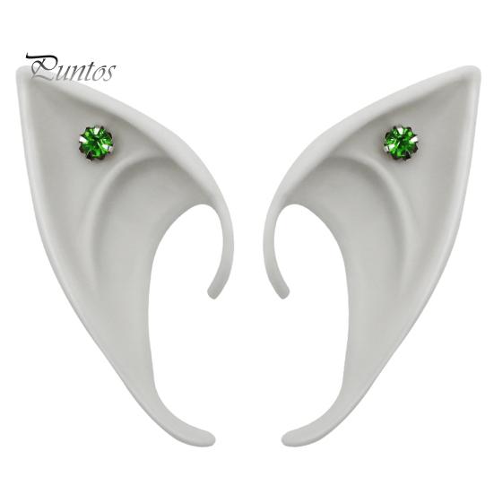 1 par alveører Realistisk høy simulering myke scenerekvisitter Halloween Cosplay silikon alveører