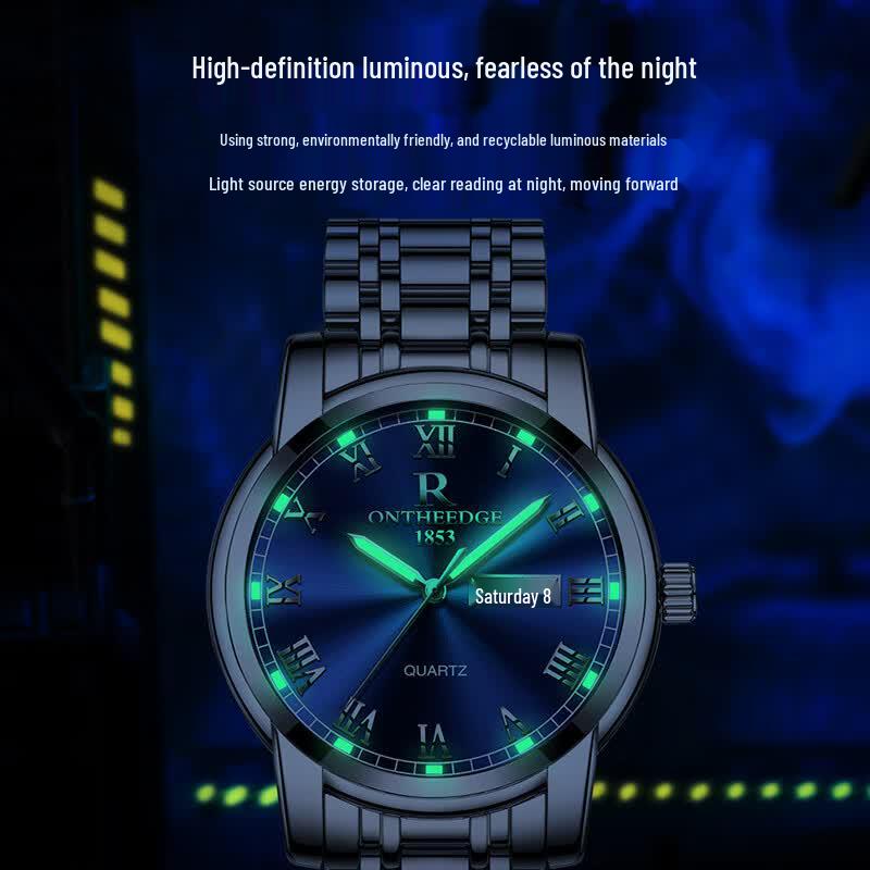 Rui Zhi Yuan Men s Business Quartz Watch нержавеющей стали