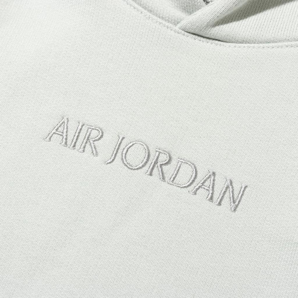 Jordan Herren Air Jordan Bestickter Fleece-Hoodie Hellgrau FJ1967-034