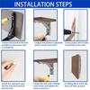 20 Inch Heavy Duty Folding Shelf Brackets, 2 Pack DIY Wall Mounted Shelf Bracket for Fold Down Table, Stainless Steel Folding Table Hinge Space Saving