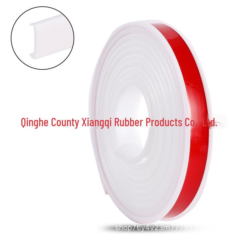 U-Shaped TPE Wood Cabinet Edge Banding Strip - Self-Adhesive Soft Seal for Furniture