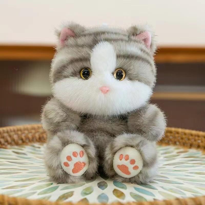 Siamese Cat Plush Toy With Pp Cotton Filling For Gift And Collection
