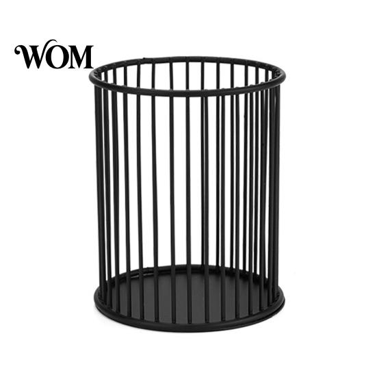 Nordic Style Pen Holder Metal Holder, Desk Organizer for Makeup Brushes, Open Frame Stand Anti-Rust Multifunctional Storage Basket Pencils Office