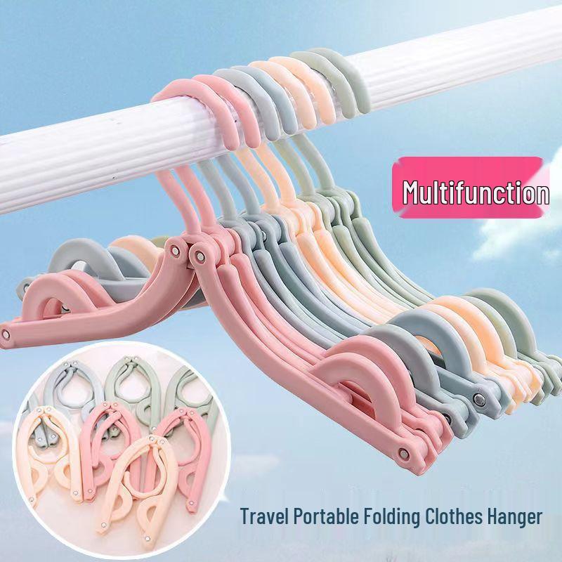 Foldable Clothes Hanger for Travel, Business, Dorms, and Home - Portable Drying Rack for Underwear and Socks