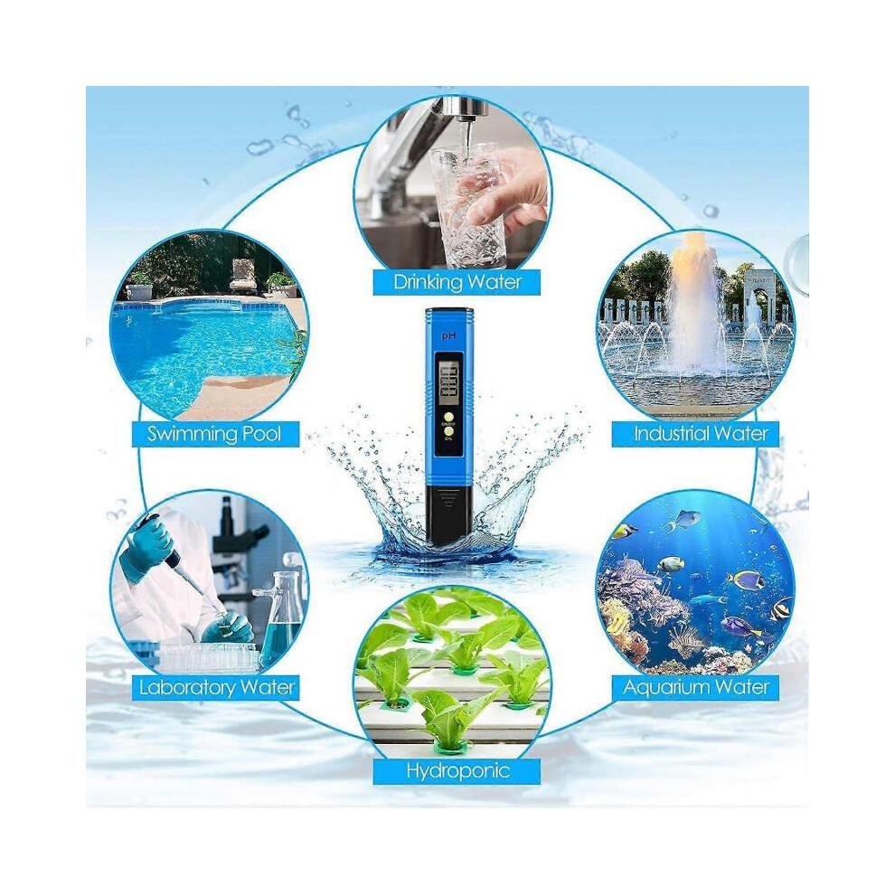 Digital PH Meter, PH Tester High-Density Water Quality Accurate Test Range