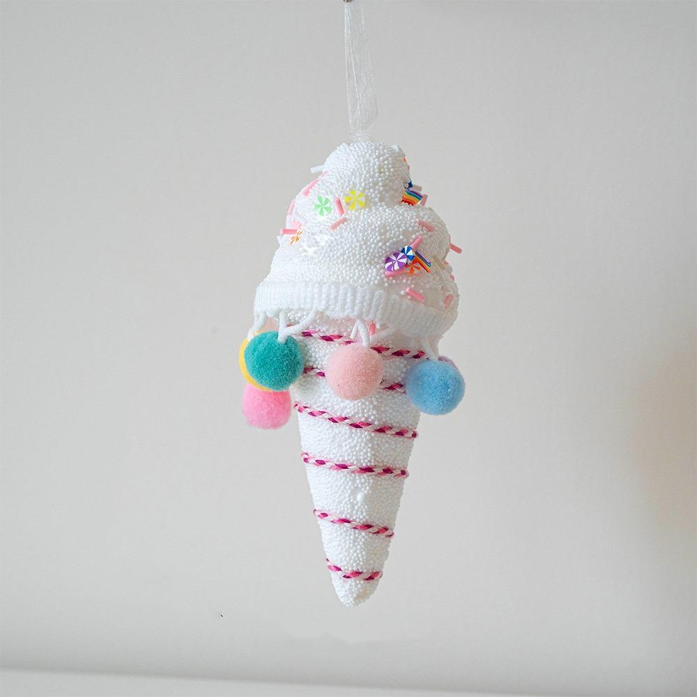 Multicolor Christmas Candy Canes Pendant Foam Christmas Spheres  New Year