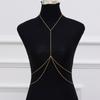 Sexy Borstketting Beha Bikini Buik Taille Ketting voor Vrouwen Meisjes Kruis Vrouwenpak Strand Harness Ketting Borst Lichaamsketting Sieraden