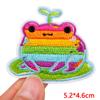 Cartoon Animal Emnroidery Sew Patch Cat Frog Embroidered Patch Iron On Patches For Clothing Hats Backpack Jeans Sew Bagdes DIY