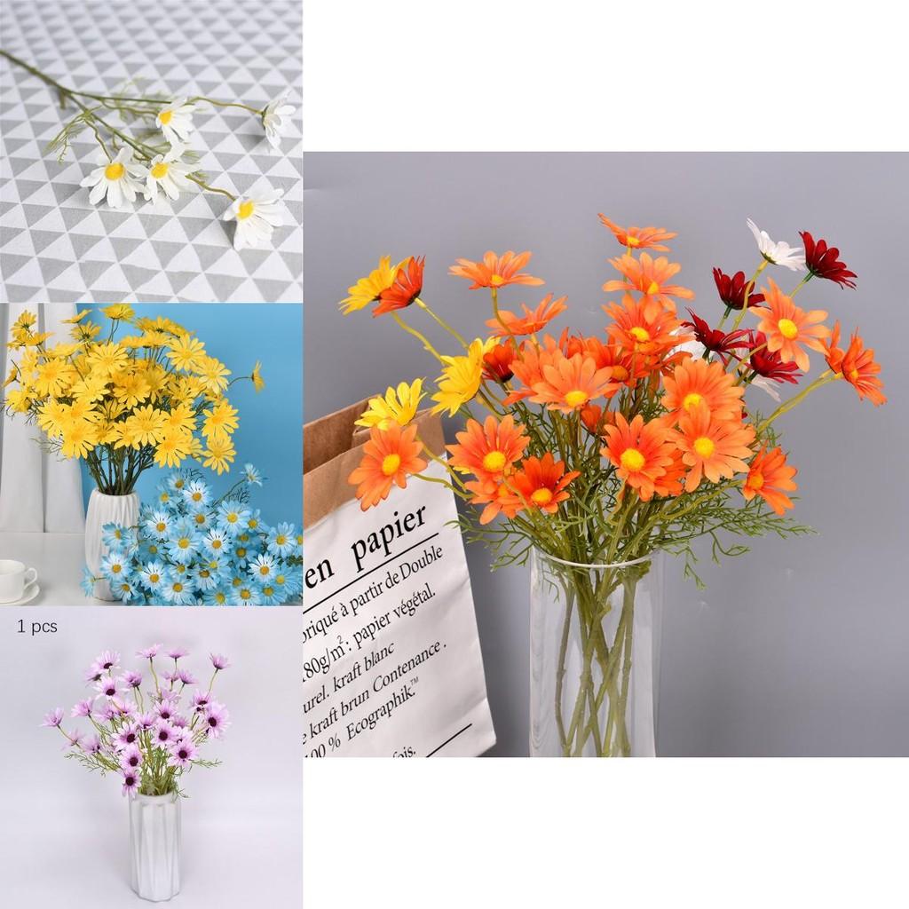 Gorgeous Artificial Silk Daisy Flowers Bunch Of 5 Heads Ideal For Home And Event Decor