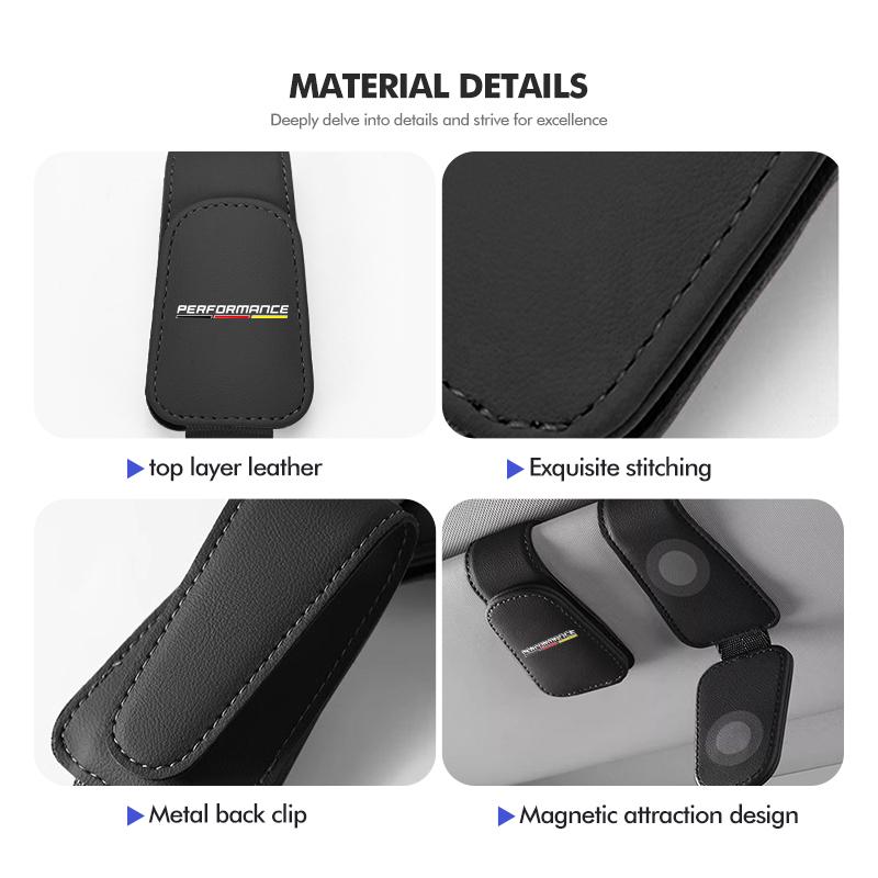 Car Multifunction Sunglasses Holder Glasses Clip Card Ticket clip Storage Clips For BMW E91 E92 E60 F10 F30 E39 E36 E87 X1 X3 X5