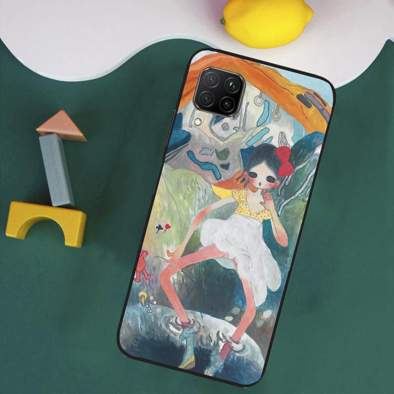 Cartoon Aesthetic Aya Takano For Huawei Nova 8i 3i 7i 11i 12i 9 10 SE Y73 Y90 Y70 Y72 Y61 Y91 P30 P40 Lite P60 Pro Case