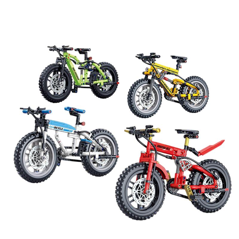 Creative Building Block Toys,Simulation Mountain Bike Model Building Block,Assemble Toy,Ornaments,Home Decor,Gifts For Boys
