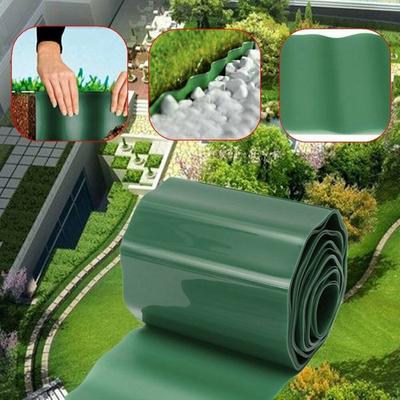 9M Green Garden Lawn Edge Border Flexible Plastic Path And Bed Divider For Outdoor Landscaping 10cm 15cm 20cm Width