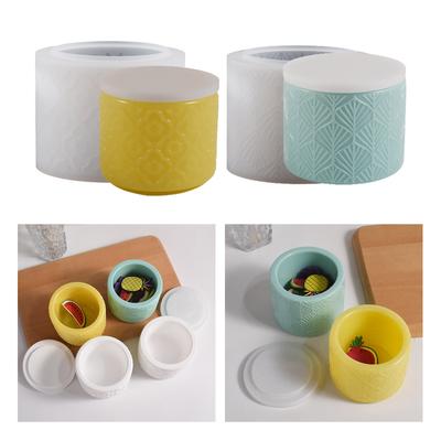Storage Box Resin Mold Flexible Silicone Jewelry Box Molds With/without Lid Cover Flower Pot Keys Coin Organizers Mould