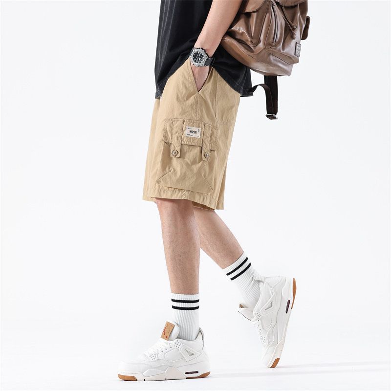 Foreign Trade Surplus Trendy Brand Workwear Shorts for Men, New Summer Style Casual Sports Beach Fashion Loose Breathable Five-Point Shorts