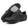 Chaussures de Vélo VTT Femme Chaussures à Pédales Plates Chaussures de Vélo Baskets de Vélo de Route Vitesse Chaussure à Crampons Spd avec Chaussure de Vélo de Montagne rose