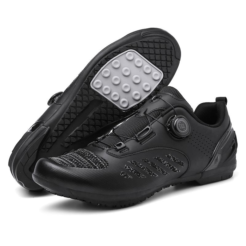 Chaussures de Vélo VTT Femme Chaussures à Pédales Plates Chaussures de Vélo Baskets de Vélo de Route Vitesse Chaussure à Crampons Spd avec Chaussure de Vélo de Montagne rose