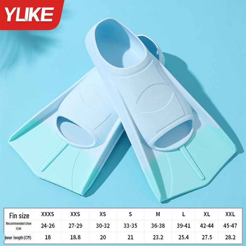 Unisex Silicone Swimming Fins for Adults & Kids - Ideal for Diving, Breaststroke, Freestyle Training