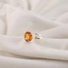 Citrine Gemstone 925 Sterling Silver Handcrafted Women Ring For Engagement Gift RR-72-7