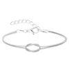 2-teiliges Set Goldfarben Messing Schlangenkettenarmband Trendiges Liebespaar Armband Modeschmuck Zubehör Einfaches Geschenk
