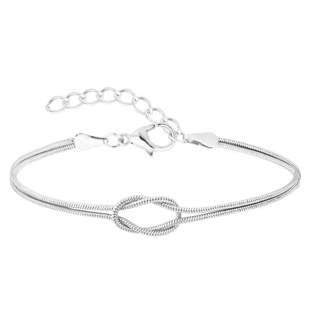 2-teiliges Set Goldfarben Messing Schlangenkettenarmband Trendiges Liebespaar Armband Modeschmuck Zubehör Einfaches Geschenk