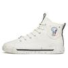 SNOOPY x Snoopy Canvas High-Top Skateboard-Schuhe Damen Weiß Schwarz 922138604-3