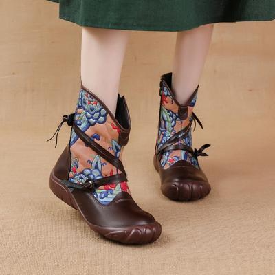 Winter Warm Boots for Women Flat Shoes Ankle Boots for Ladies