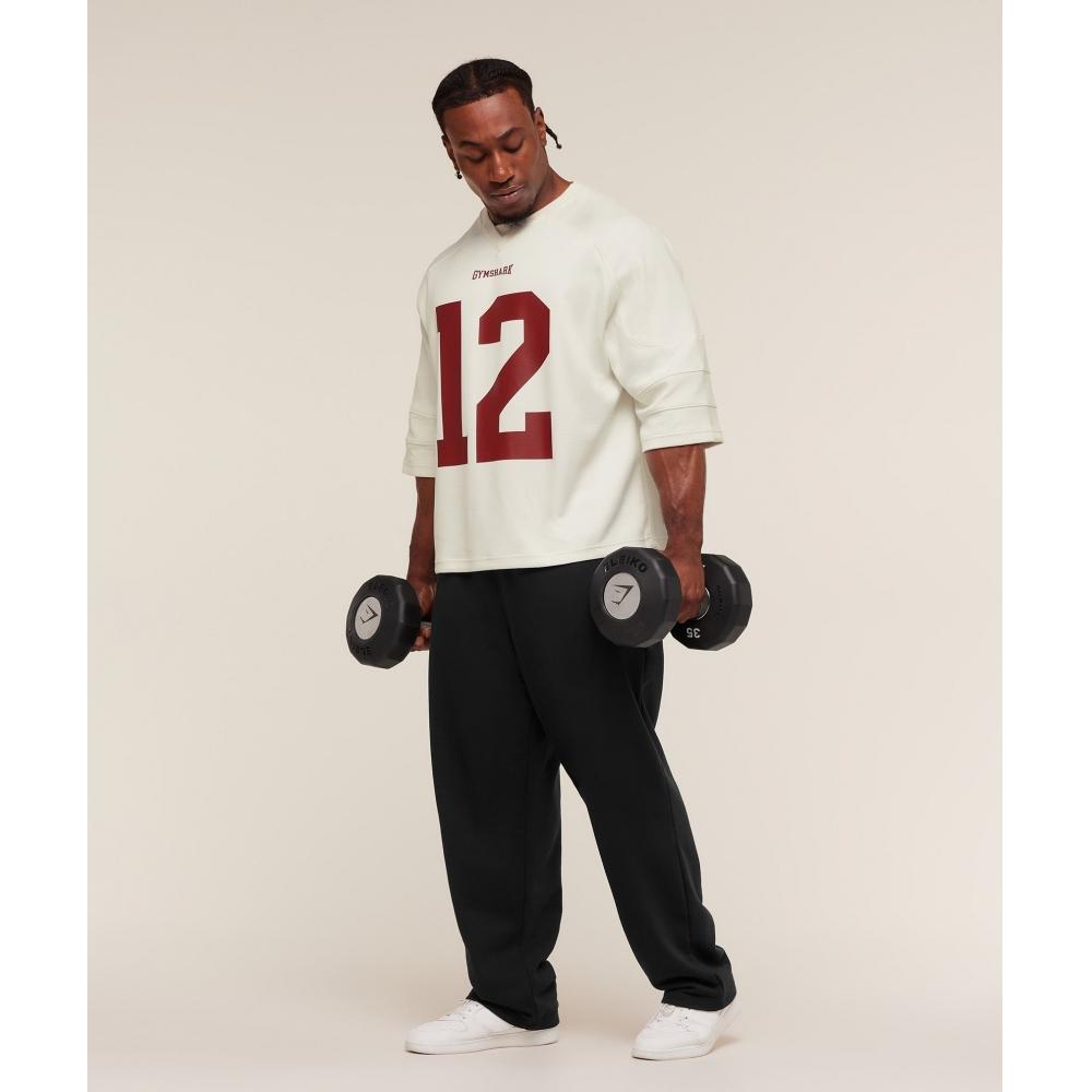 Gymshark American Football Jersey Soft White A4b2d Wcmy