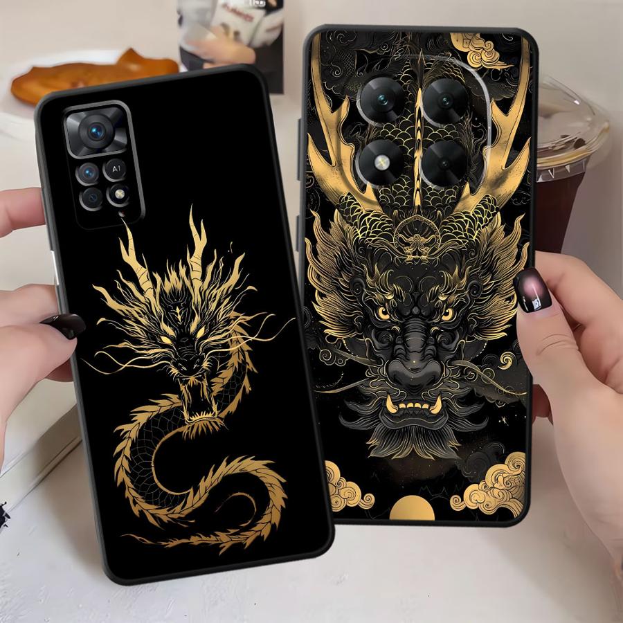Case for Xiaomi Redmi Note 14 10 13 Pro Plus 12 11 Pro 9 8 7 A4 A5 A1 A2 A3 11S 14C K40 K80 12S 12C 13C Phone Cover Cool Dragon