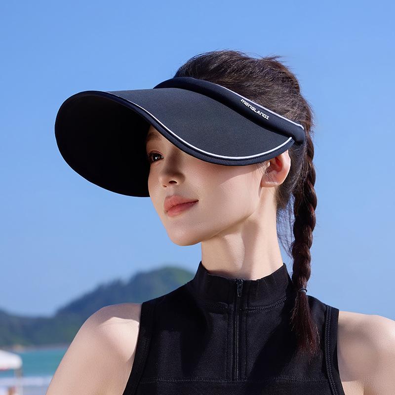 New Summer Wide-Brim Sunshade Open-Top Hat Women,-Proof Breathable Outdoor Cycling Hat