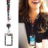 Retractable Badge Holder Card Holder and Lanyard Set Identity Card Badge Holder with Badge Reel for Nurse Doctor Teacher