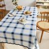 Plaid Series Dining Table Cloth Washable Waterproof Dining Table Mat Simple Special-Shaped Tablecloth Dustproof Coffee Table Cloth Covering Cloth