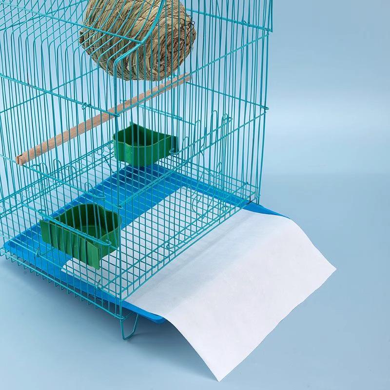 Round Absorbent Birdcage Liner Mat - Disposable and Thickened for Feces Collection and Food Spills