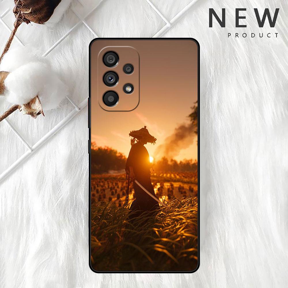 

Чехол для телефона Samsung Galaxy A52 A12 A51 A32 A21s A71 A32 5G A12 A22 A53 A31 A13 A72 A02s A04 с пейзажным рисунком самурая Samsung A02s