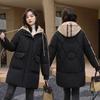 Abbinamento Colori Vestiti Invernali Giacca Imbottita in Piumino Spessa Taglia Grande da Donna Media Lunghezza Calda Giacca Imbottita Giacca