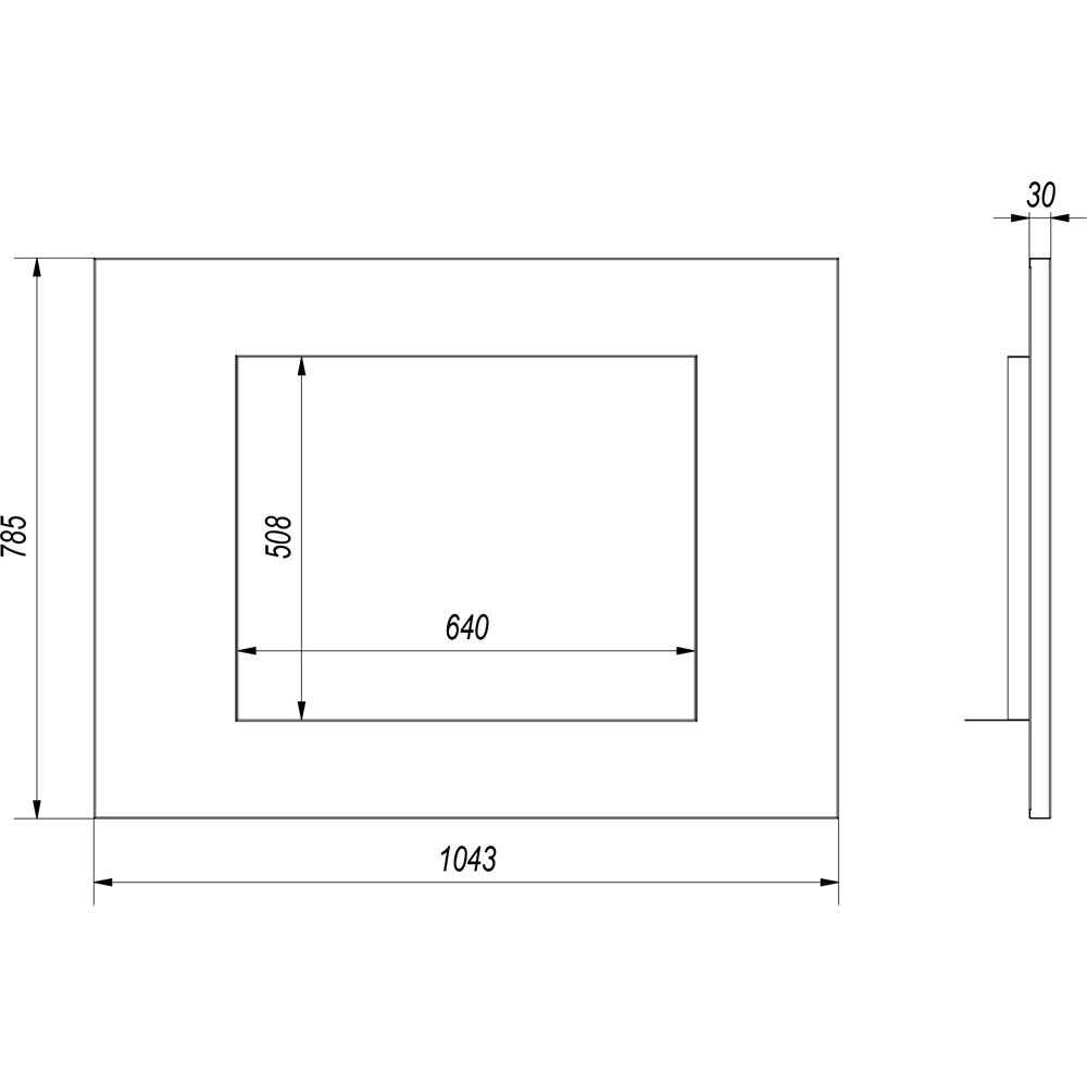 Brushed Steel Frame for ZUZIA Insert with Guillotine