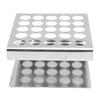 25 Holes 15/17mm Silver Stainless Steel Test Tube Rack 15ml Centrifuge Tube Rack  Sample Storage