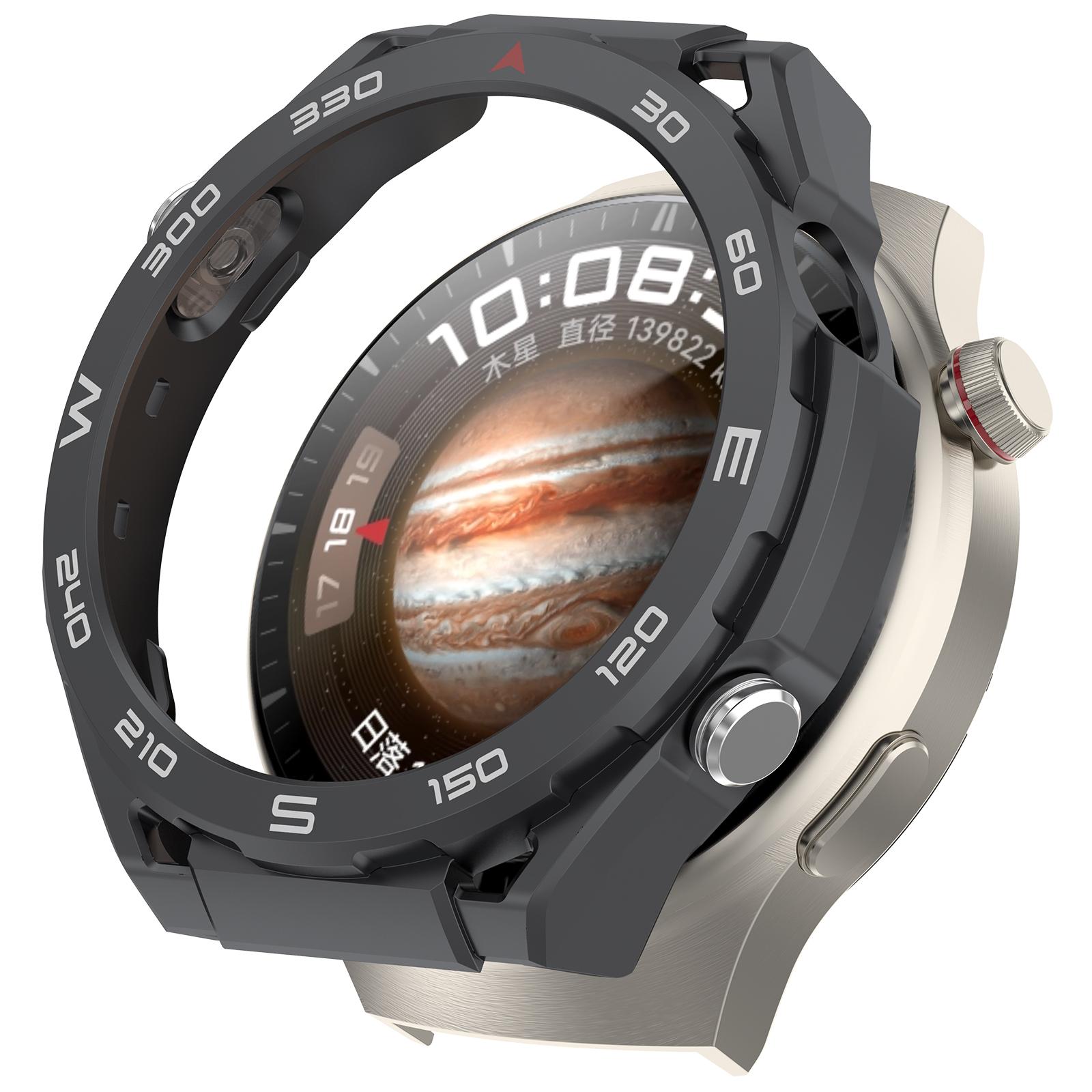 

Для Huawei Watch 4 Pro Захисний чохол Висококласна протиударна ПК рамка для годинника Grey