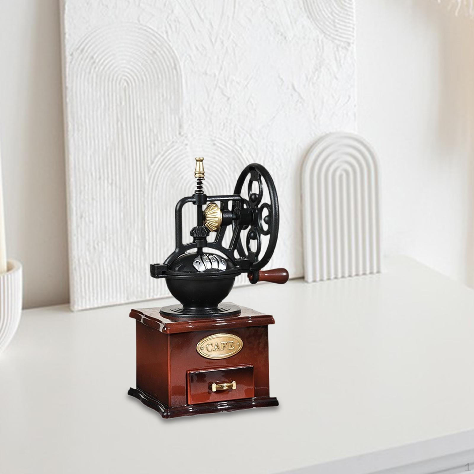 

Coffee Machine Music Box Ornament, Decorative Vintage Design Compact Musical Tabletop Display
