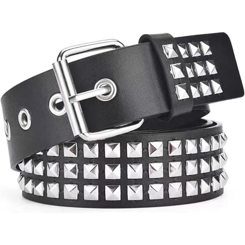 Studded Punk Y2K Goth Belt – Unisex Fashion Waist Accessory