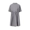 FILA Heritage Vintage Sports Versatile Comfortable Short Sleeve Dress Women dresses Cloudy-Gray F11W628320FDY
