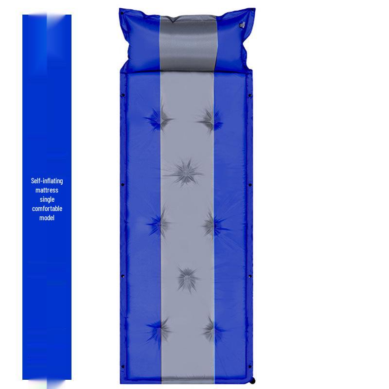 Automatic Inflatable Outdoor Sleeping Pad - Thick, Wide, Moisture-Proof Mat for 3-4 People Camping