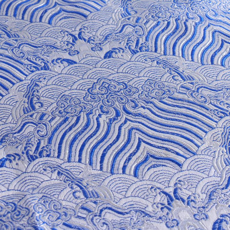 Ancient Style Silk Satin Fabric for Traditional Chinese Tang Suit Cheongsam Embroidered Hanfu Material Handcraft Packaging Cloth