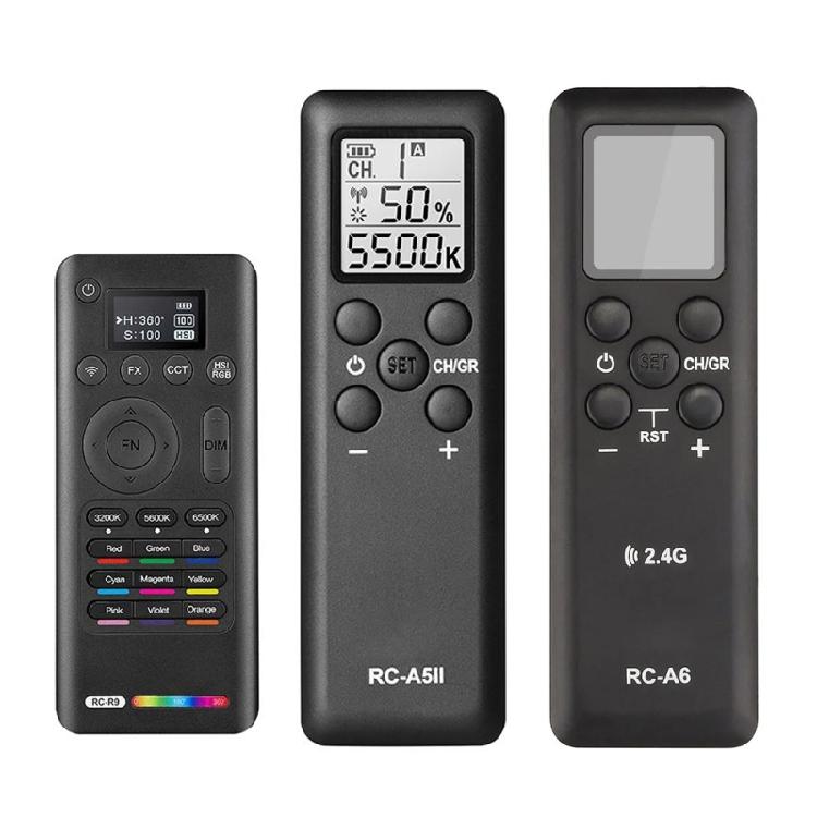 RCA6/R9/A5II Wireless Remote Control Photography LED Lights Remote Repalcement