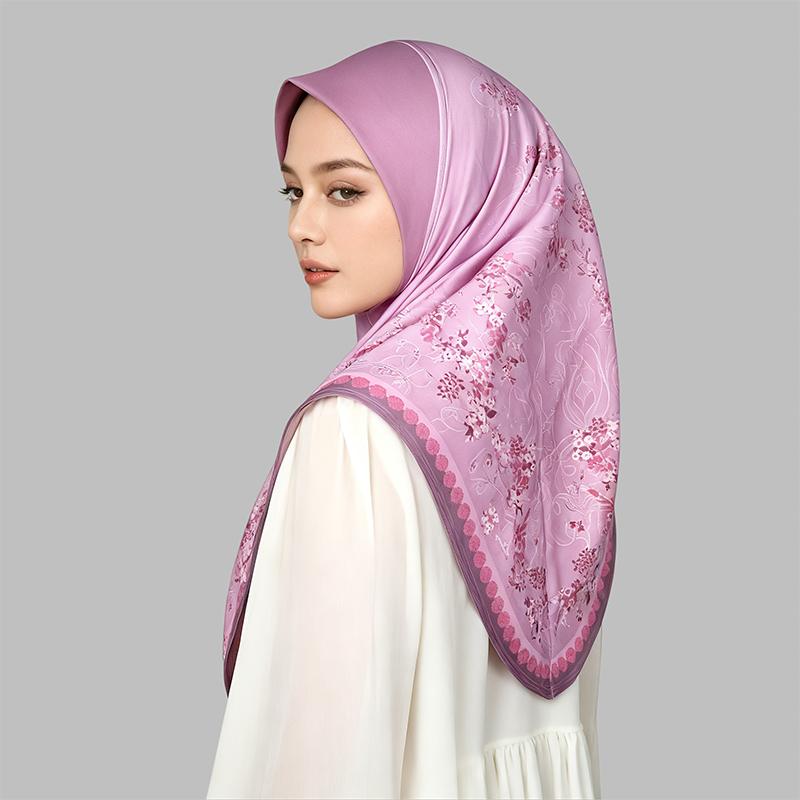 1PC Machine Washable Snap Closure Traditional Islamic Attire Elegant Hijab Gorgeous Muslim Headscarf Ideal Gift Multi-Color