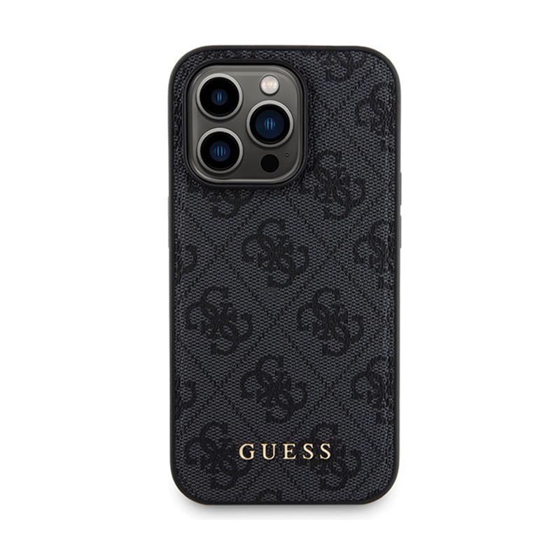 Guess Bundle Pack Magsafe 4G Metal Gold Logo - Zestaw Etui + Power Bank 5000Mah Magsafe Iphone 14 Pro Max (Czarny)
